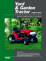 1990 - 2001 Yard Garden Tractor Clymer Repair Manual Volume-3, Single/Multi-Cylinder