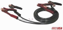 Associated 500 Amp, 12 ft, 4 Gauge Battery Booster Cables w Clamps & Adapters