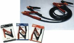 Associated 500 Amp, 12 foot, 4 Gauge, Booster Cables with Clamps & S-T Adapters
