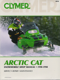 1990 - 1998 Arctic Cat Snowmobile Clymer Repair Manual