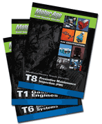 ASE T1-T8 Medium/Heavy Duty Truck (8 Book Set) MotorAge Test Prep Manuals - Softcover