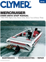 1986 - 1994 MerCruiser Alpha 1, Bravo 1, 2, 3 Stern Drives Clymer Repair Manual