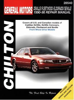 1990 - 1998 Cadillac DeVille, Fleetwood, Eldorado & Seville Chilton Manual