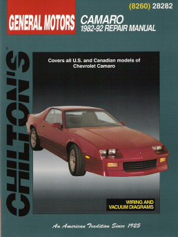 1982 - 1992 Chevrolet Camaro Chilton's Total Car Care Manual