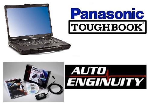 Auto Enginuity SP04 GM Auto & Truck OBD-II Enhanced Software Bundle & Panasonic Toughbook CF-53 Laptop