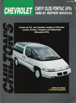 1990 - 1991 Lumina, Transport & Silhouette APVs Chilton's Total Car Care Manual