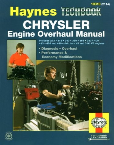 Chrysler V8 & 3.9L V6 Haynes Engine Overhaul Manual 