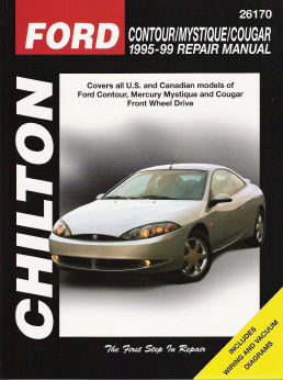 1995 - 1999 Ford Contour, Mercury Mystique, Cougar Chilton Total Car Care Manual