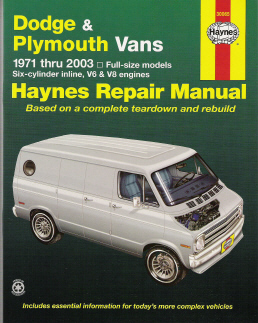 1971 - 2003 Dodge & Plymouth Vans, Haynes Repair Manual 