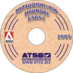 Mitsubishi F5A5A / F5A51 & Hyundai Kia A5GF1,  A5HF1 / F5A51 Transaxle ATSG Rebuild Manual - CD