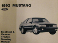 1992 Ford Mustang Factory Electrical and Vacuum Troubleshooting Manual