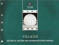 1998 Mercury Villager EVTM- Electrical and Vacuum Troubleshooting Manual