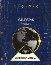 1999 Ford Windstar Factory Service Manual 2 Volume Set