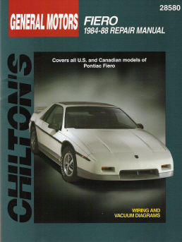 1984 - 1988 Pontiac Fiero, All Models Chilton's Total Car Care Manual