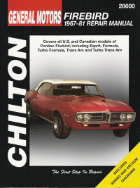 1967 - 1981 Pontiac Firebird, Chilton's Total Car Care Manual 1967 pontiac wiring diagrams automotive 