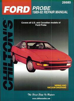 1989 - 1992 Ford Probe Chilton's Total Car Care Repair Manual