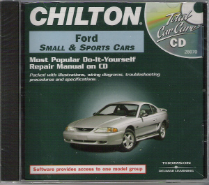 1984 - 1999 Chilton's FORD Small Cars & Sports Cars Repair CD-ROM by Chilton