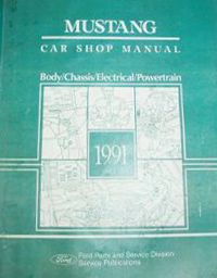 1991 Ford Mustang Factory Service Manual