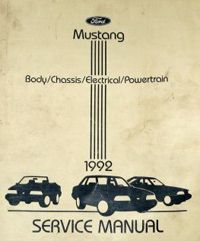 1992 Ford Mustang Factory Service Manual