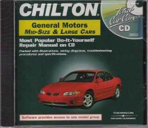 1982 - 2000 Chilton's GM Full-Size & Mid-Size Cars Repair CD-ROM