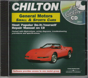 1982 - 2000 Chilton's GM Small Cars & Sports Cars Repair CD-ROM