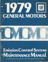GM 1979 Emission Control Systems Factory Maintenance Manual - Softcover