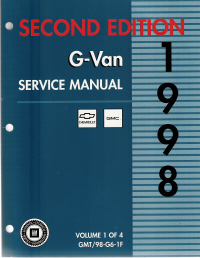 1998 Chevrolet Express & GMC Savana (G Van) Service Manual - 4 Volume Set,  Second Edition