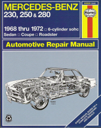 1968 - 1972 Mercedes-Benz 230, 250 & 280 Haynes Repair Manual 