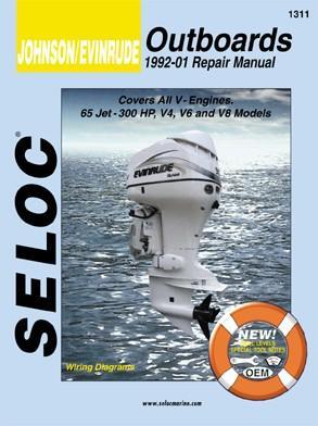 1992 - 2001 Johnson / Evinrude Outboards All V Engines Seloc Repair Manual