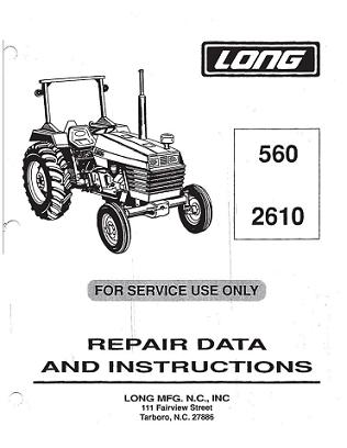 Long 560, 2610 Tractor Service Manual