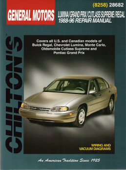 1988 - 1996 Lumina, Grand Prix, Cutlass Supreme & Regal Chilton's Manual