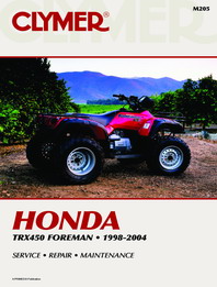 1998 - 2004 Honda TRX450 Foreman Clymer ATV Service, Repair, Maintenance Manual