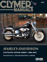 2006 - 2010 Harley-Davidson Softail FLS/FXS/FXC Models Clymer Repair Manual + CD-ROM