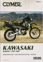 1987 - 2007 Kawasaki KLR650 Clymer Repair Manual 