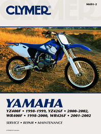1998 - 2002 Yamaha YZ400F, YZ426F, WR400F & WR426F Clymer Repair Manual