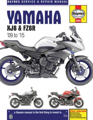 2009 - 2015 Yamaha XJ6 & FZ6R Haynes Repair Manual