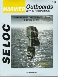 1977 - 1989 Mariner Outboards 3, 4 & 6 Cylinder Seloc Repair Manual