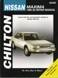 1985 - 1992 Nissan Maxima, Chilton's Total Car Care Manual