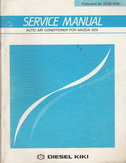 Mazda 929 Factory Auto Air Conditioner Service Manual