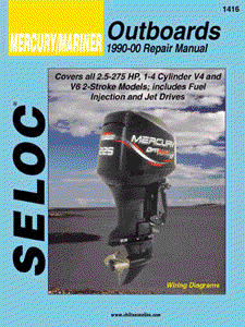 1990 - 2000 Mercury/Mariner 2.5-275 HP 2-stroke Outboard Engines Seloc Repair Manual