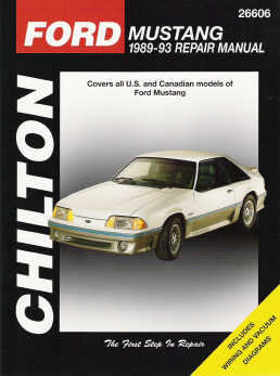 1989 - 1993 Ford Mustang Chilton's Total Car Care Manual