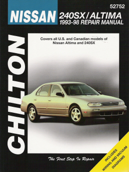 1993 - 1998 Nissan 240SX & Altima Chilton's Total Car Care Manual