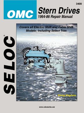 1964 - 1986 OMC Electric Shift, Cable Shift & Select Trim, GMC & Ford 4 Cyl. Inline 4 & 6 Cyl.  V6, V8 Engines Stern Drive Repair Manual