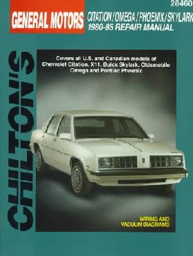1980 - 1985 GM X-Body Chilton's Total Car Care Manual