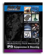 ASE P9 (Medium/Heavy Duty Truck) Suspension & Steering Parts Specialist MotorAge Test Prep Manual - Softcover