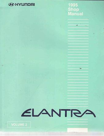 1995 Hyundai Elantra Factory Electrical Shop Manual, Volume 2
