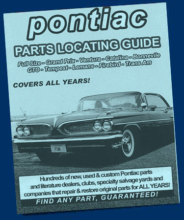 Pontiac (All Models) Parts Locating Guide 