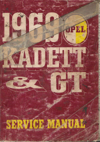 1969 Opel Kadett & GT Service Manual