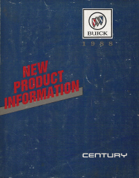 1988 Buick Century Factory New Product Service Manual - Softcover