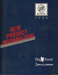 1988 Buick Skyhawk, Skylark New Product Information